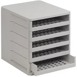 Ninka, Dokumentenablage, Ablagebox Ordner, Breite 275 mm, Höhe 320 mm, Kunststoff weissgrau