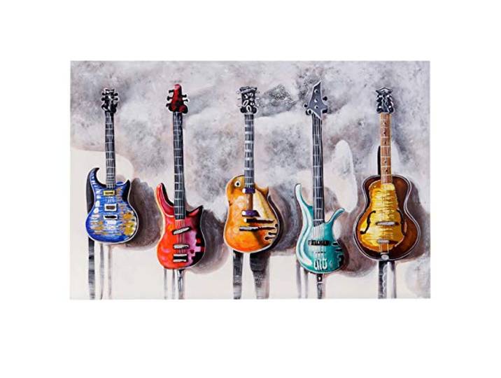 Mendler Ölgemälde Gitarren, 120x80cm