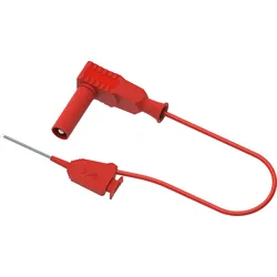 PJP 6606-50R - Messleitung, 4 mm auf Mini-Klemme, 50 cm, rot