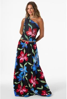 O'Neill s Lindon Floral Skirt in Black, Size XL, Viscose