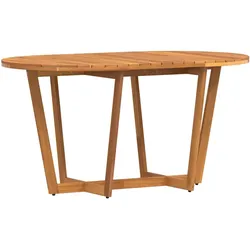 vidaXL Garten-Esstisch Oval 150x90x75 cm Massivholz Akazie