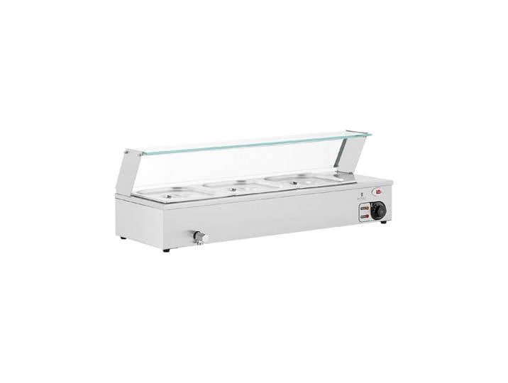 Royal Catering Speisenwärmer Bain Marie Ablasshahn 2000 W 3x GN 1/2 Warmhaltebehälter
