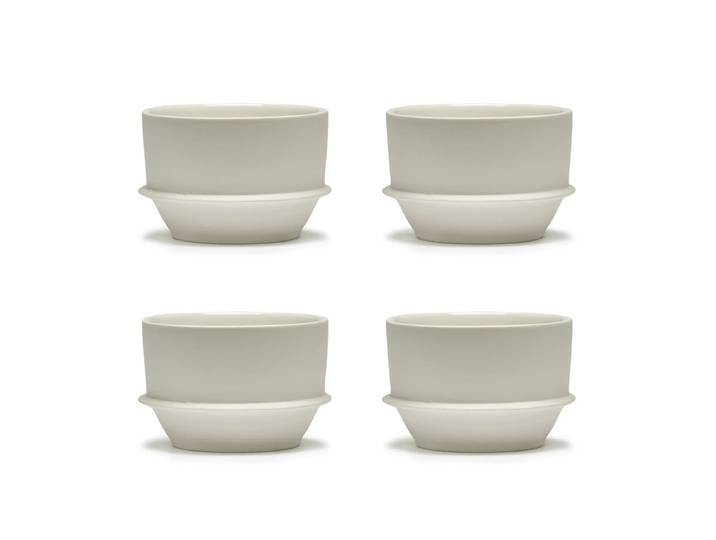 Serax - Dune Kaffeetasse by Kelly Wearstler, Alabaster / weiss (4er-Set)