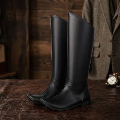 LightInthebox Men's Knee-High Riding Boots, Sleek Pointed-Toe Vintage Equestrian Boots for Mature Men, Cosplay, Renaissance Fairs and Stage Wear