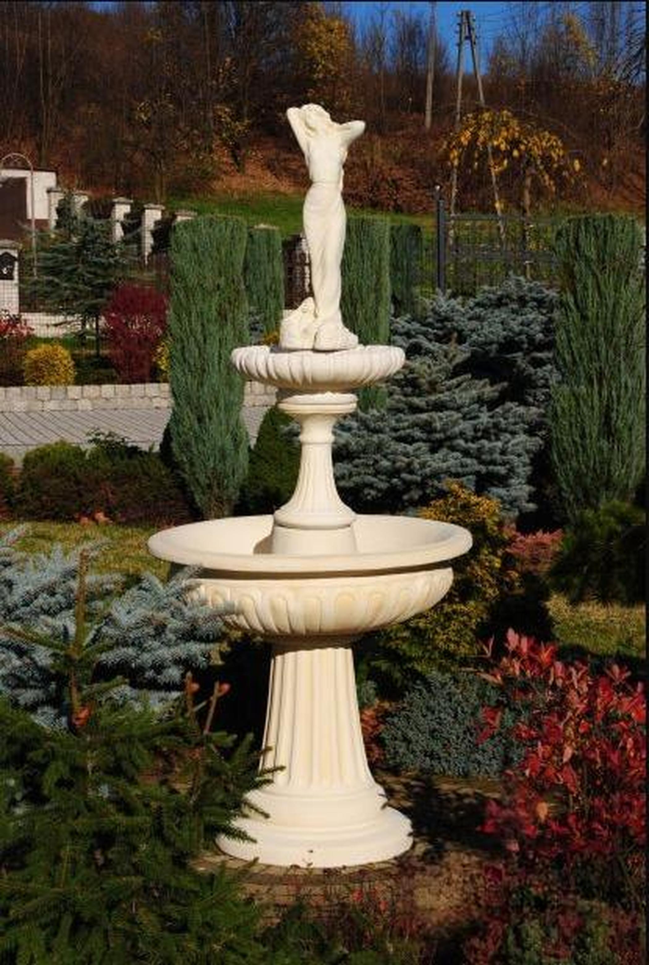 Springbrunnen Garten Teich Brunnen Steinbrunnen Gartenbrunnen Fontaine Stein
