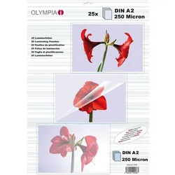 Olympia, Laminierfolie, Laminierfolien DIN A2 (A2, 25 Stk., 250 μm)