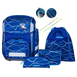 SCHNEIDERS Ergolite Schultaschen Set 9-teilig Blue Vibes 22 Liter