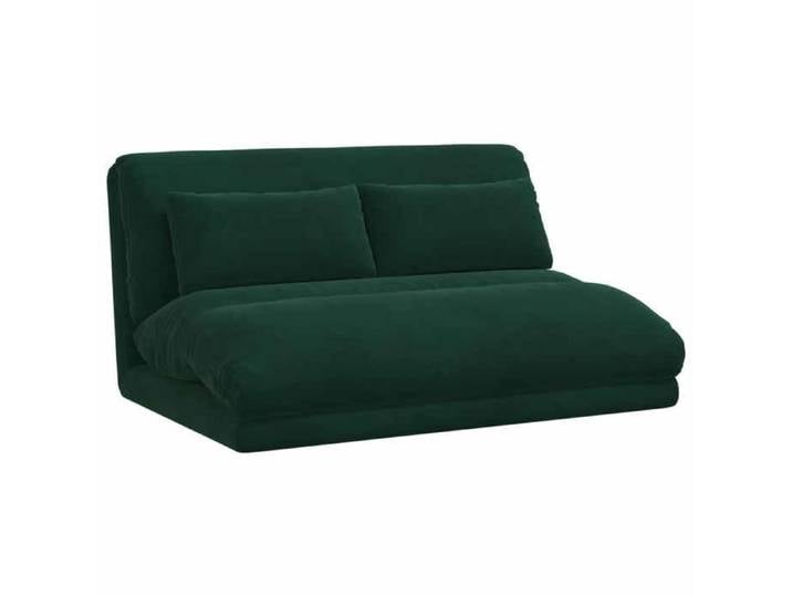 Meuble - Fauteuil de sol - Vert - Fauteuil de sol ajustable Vert foncé Velours_16809