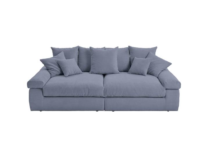Bigsofa, Grau, 260x90x140 cm, Textil, 4-Sitzer, Modern, Ambia-Home