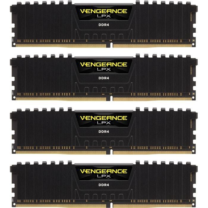 32GB (4x8GB) Corsair Vengeance LPX schwarz DDR4-2666 RAM CL16 CMK32GX4M4A2666C16
