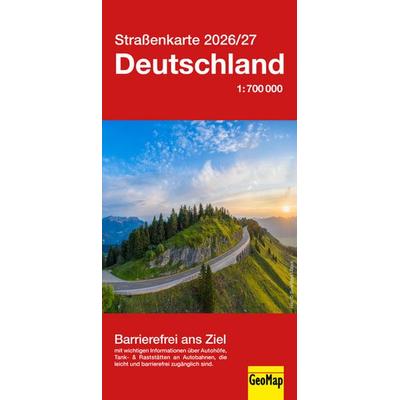 Straßenkarte Deutschland 2026/27, Sonstige von GeoMap, GeoMap, 978-3-95965-055-7