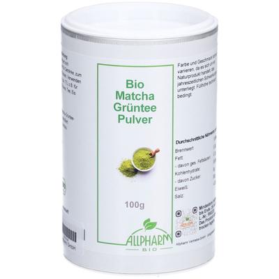 BIO Matcha Grünteepulver Allpharm 100 g Pulver
