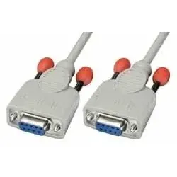 Lindy 3m Null modem cable Serien-Kabel Weiß