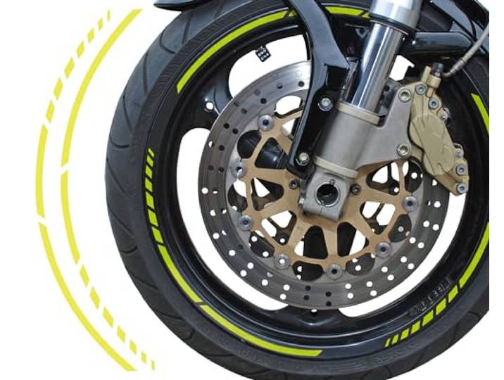 Foliatec PIN-Striping 'Racing' voor velgen Neon-Geel - Breedte = 7mm: 14x 41cm