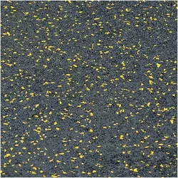 TRENDY SPORT Bodenmatte Rubber Flooring Segura 1000 schwarz/gelb 1,5 cm