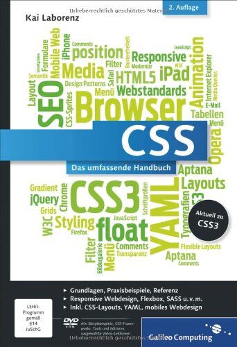 Kai Laborenz - CSS: Das umfassende Handbuch (Galileo Computing) - Preis vom 07.10.2026 11:45:10 h