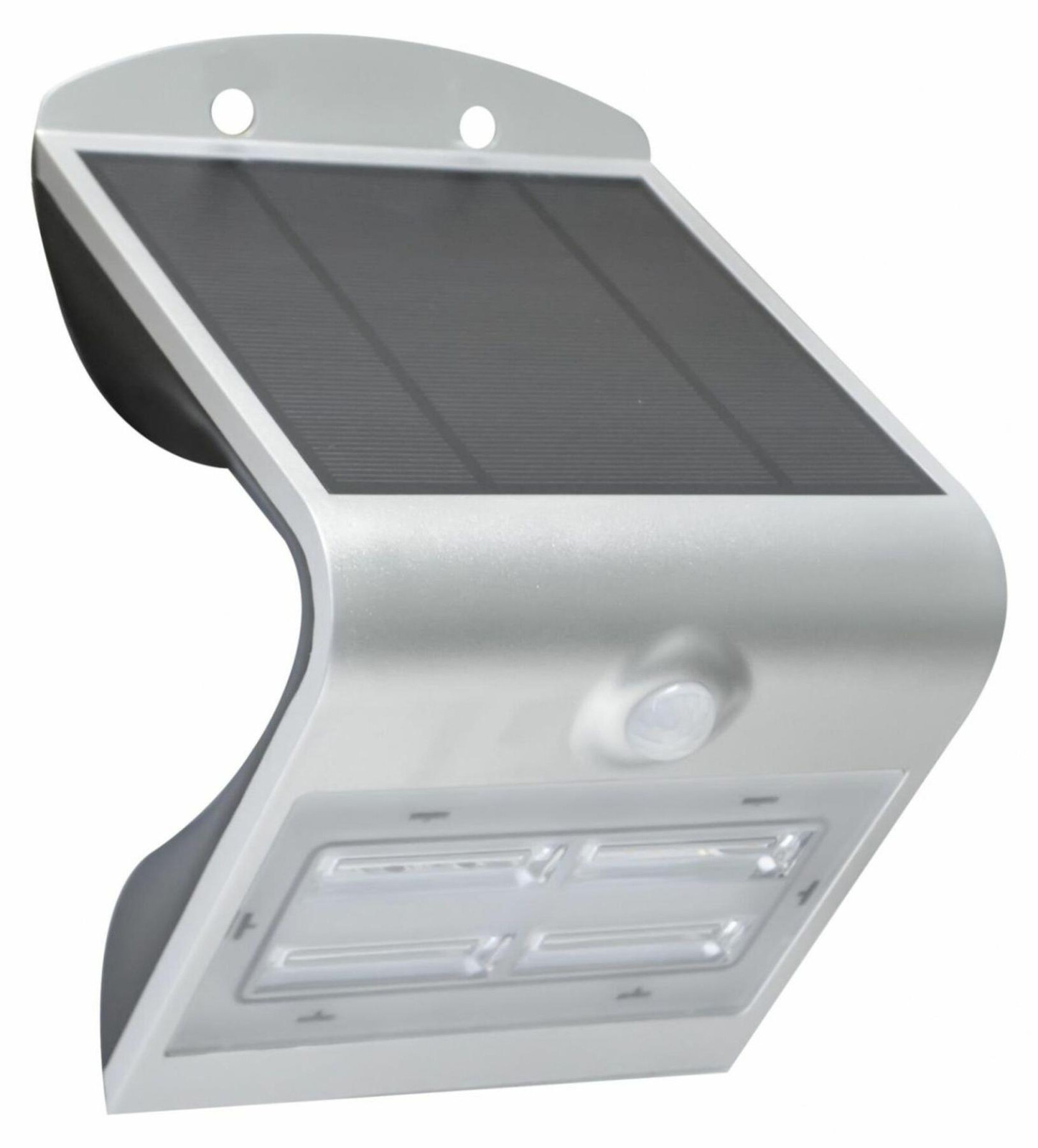 Century Solar LED Arcadia 3.2 Sensor Wandlamp Zilver met 400 lm en 4000 K voor tuin en terras