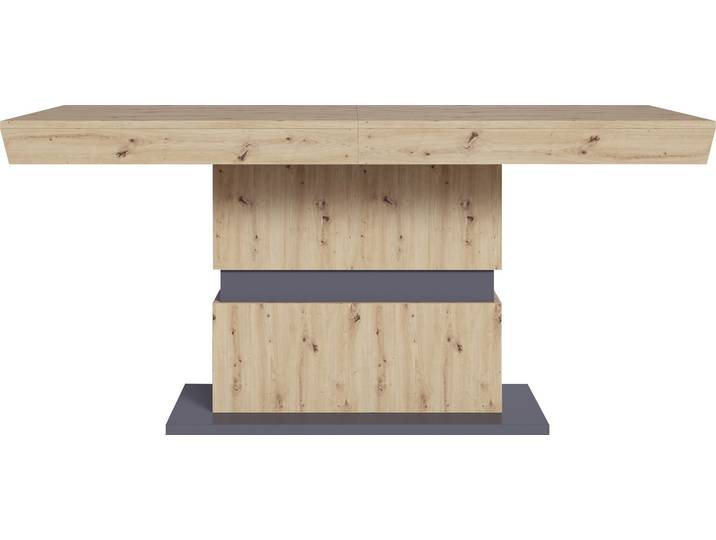 Esstisch BYLIVING Matthew , braun (eichefarbend), B:140cm H:75cm T:90cm, Tische, Esstisch, mit Auszugsfunktion, Breite 140-195 cm oder 160-215 cm
