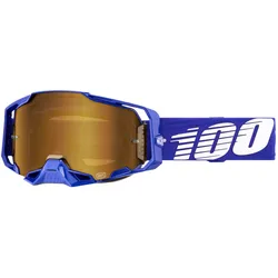100%, Unisex, Sportbrille, Goggle Armatic Forecast (Blau-Gold, Gold), Weiss, Schwarz, Gold, Blau