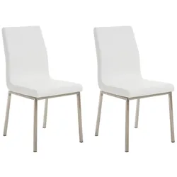CLP 2er Set Esszimmerstühle Colmar   Farbe: weiß