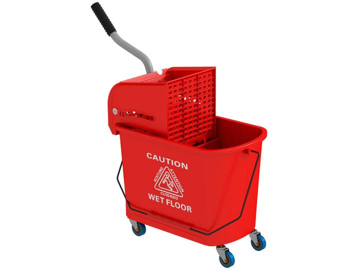 Homcom Putzwage Kunststoff Rot, 27x70.5x60 cm, Freizeit & Co, Pools & Wasserspass, Pool-Zubehör