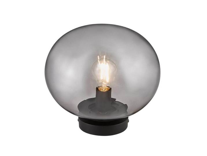 Glazen plafondlamp Alton zwart met smoke glas Nordlux - 2010506047