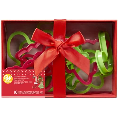 Wilton Cookie Cutter Uitsteekvormen Kerstmis Set van 10 stuks