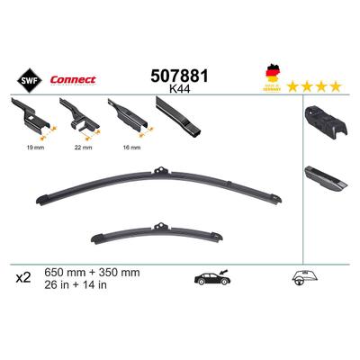 Swf Wischblatt [Hersteller-Nr. 507881] für Lada, Mitsubishi, Opel, Hyundai, Renault