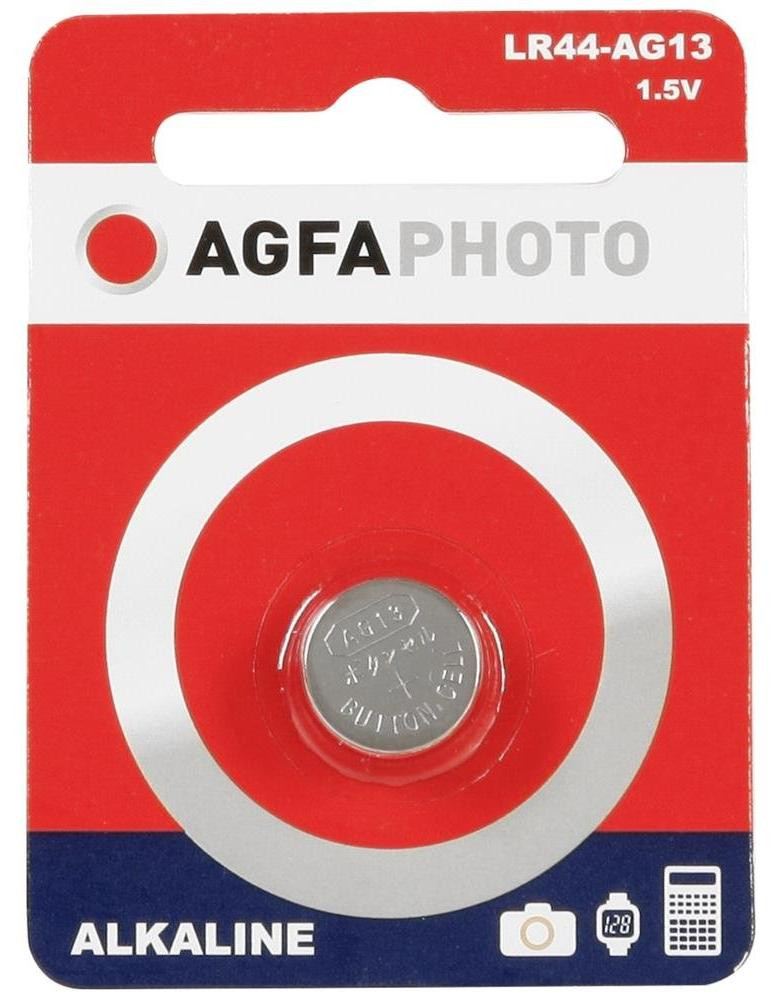 AgfaPhoto Alkaline knoopcel LR44 V13GA, 1,5V (1 stuk)