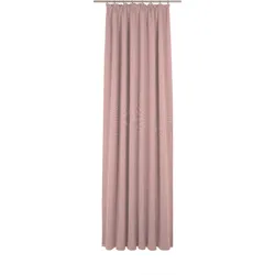 Vorhang ADAM "Uni Collection", rosa, B:142cm H:365cm, Baumwolle (Bio-Baumwolle), Gardinen, aus 100% Bio-Baumwolle, Vorhang nach Wunschmaß