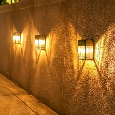 LED Außenwandleuchte Solarlampen Wolfram-Glühbirne, im Freien, wasserdicht, Solar-Nachtlampe, Hoflandschaft, Zaun, Stufe, Veranda, Wanddekoration, Beleuchtung