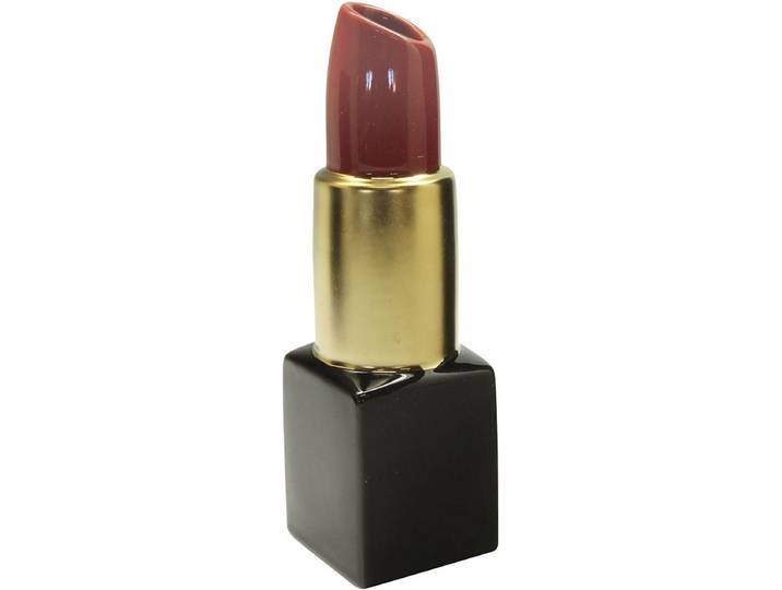 Gilde Handwerk - Vaas - Lipstick - Lippenstift Vaas - Keramiek - 30x9 cm