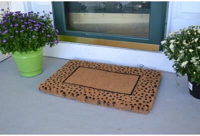 Imports Decor Cheetah Print Outdoor Door Mat - 30 x 20