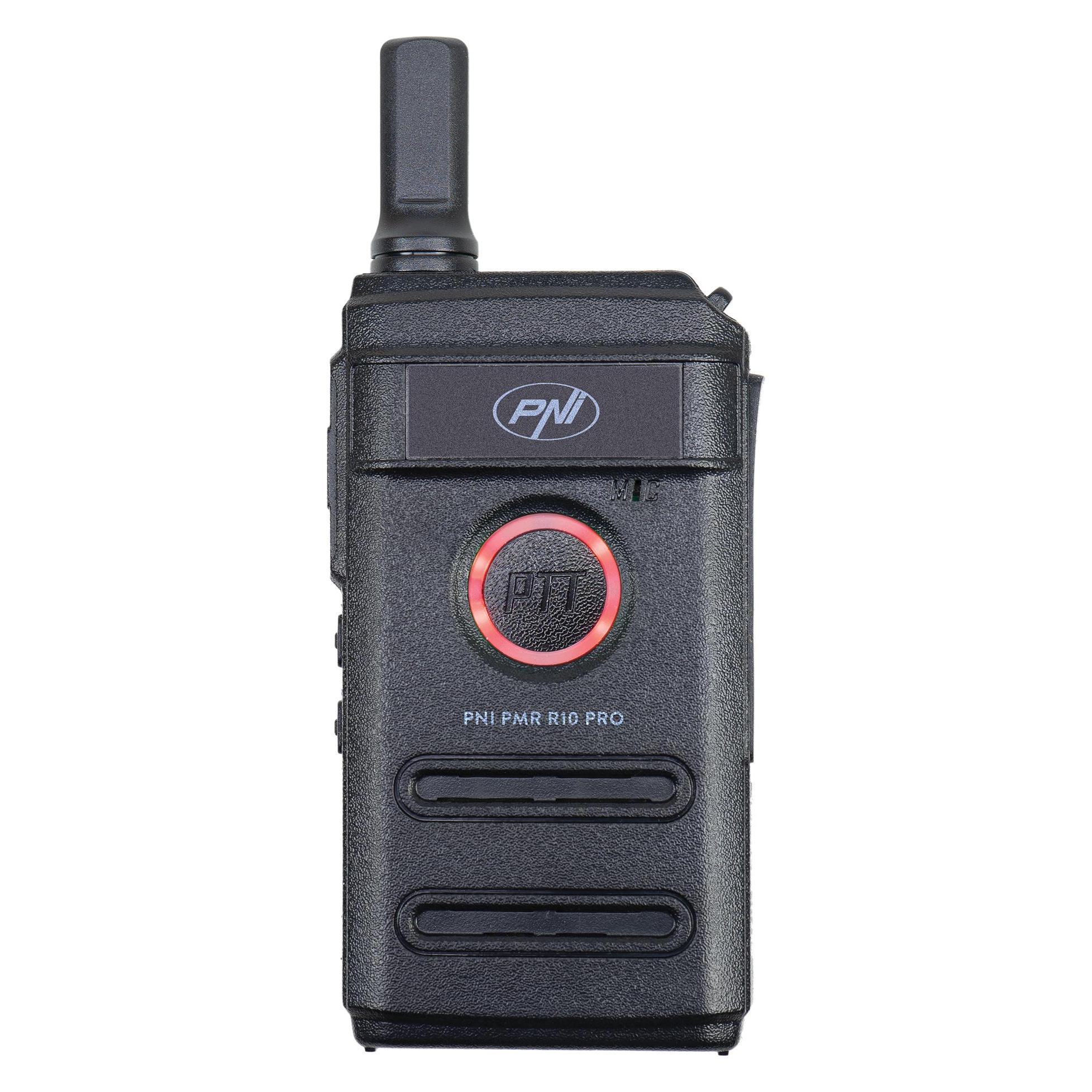 PNI Tragbares Funkgerät PMR R10 PRO, 446 MHz, 0,5 W, 16 programmierbare Kanäle, 16 PMR- und 50 CTCSS (5 km) (37420562)