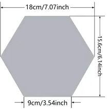 Fusion Finds Hexagon Wall Mirror Acrylic Mirror Stickers For DIY Living Room Wall Decor c 5pcs