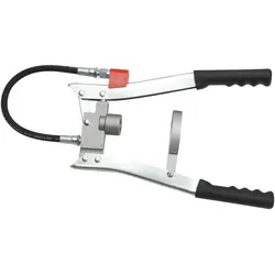 Tecalemit, Kartuschenpistole + Fettpresse, Zweihand-Hebelfettpresse mit 300 mm Hochdruckschlauch (Fettpresse)