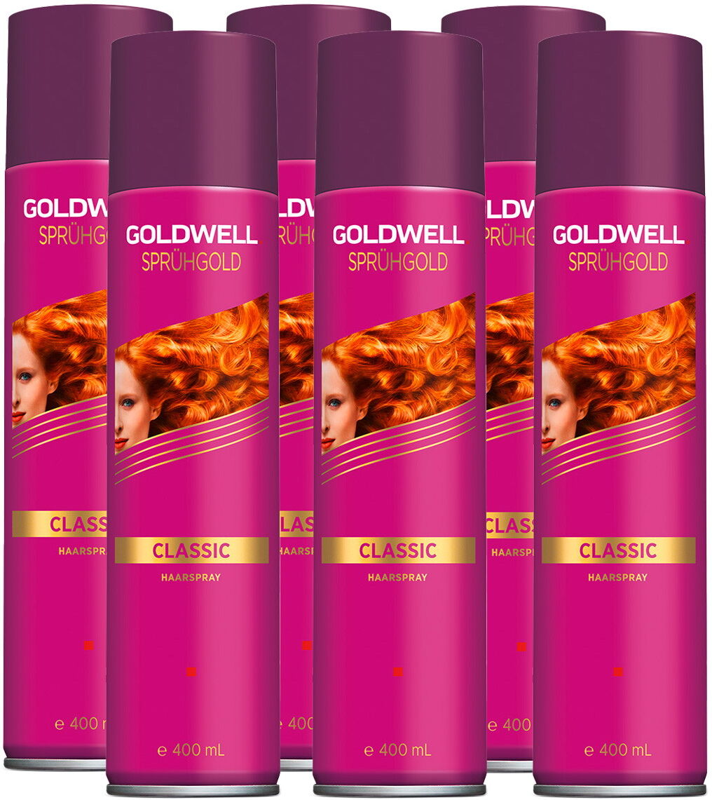 Goldwell Sprühgold Set di lacca per capelli Classic Medium (6 x 400 ml)