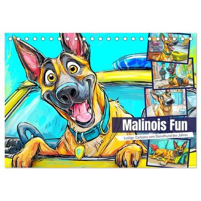 Malinois Fun. Lustige Cartoons vom Diensthund des Jahres! (Tischkalender 2027 DIN A5 quer), CALVENDO Monatskalender