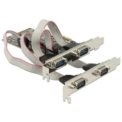 Delock 4 x Seriell PCI Express Karte, Kontrollerkarte
