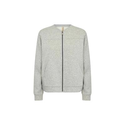 Cardigan SOYACONCEPT "Soya Concept Cardigan SC-ANGELIN", Damen, Gr. XL, grau (99110 lt grau melange), Obermaterial: 60% Baumwolle, 40% Polyester, Strickjacken