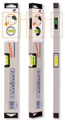 Wasserwaage PROJAHN, mit Vertikal-Spiegel-Libelle, Toleranz 0,5 mm/m, L 150 cm