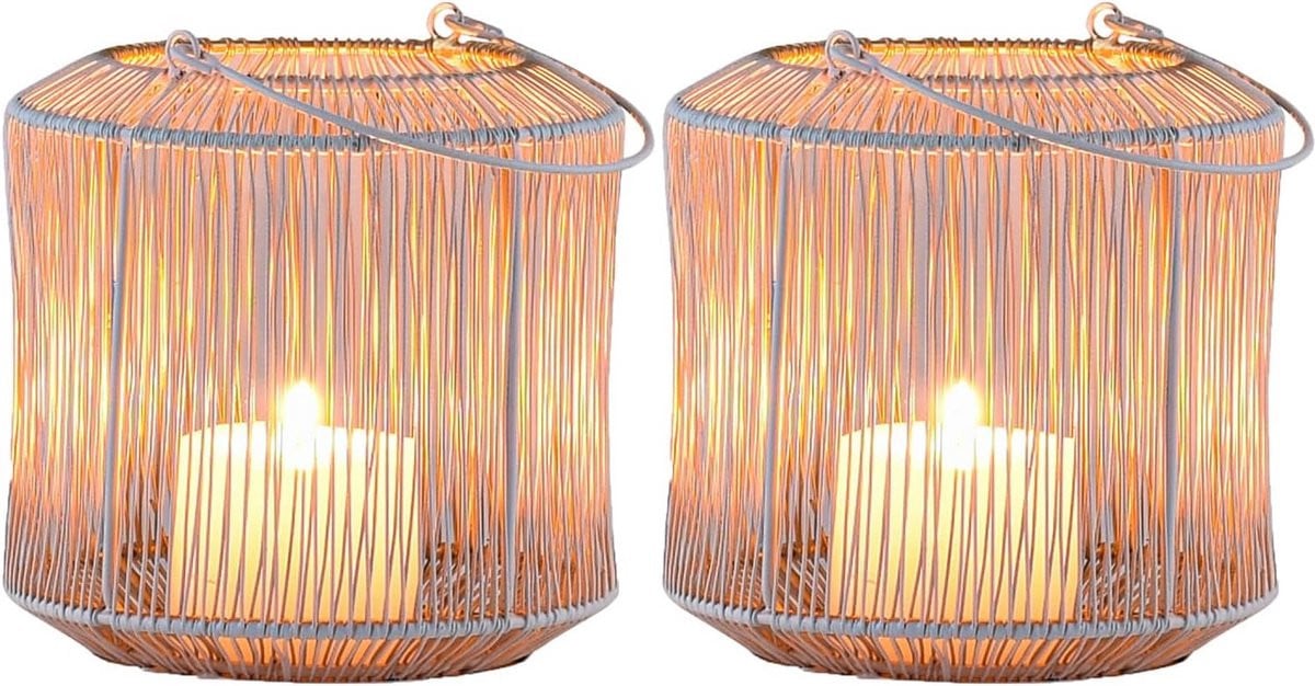 Set van 2 Scandinavische theelichthouders voor stijlvolle decoratie