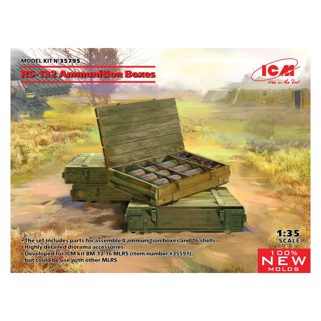 ICM RS-132 Ammunition Boxes (100% new molds) (35795)