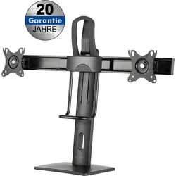 my wall HL19L Höhenverstellbarer Tischständer mit Federsystem für 2x Flachbildschirme