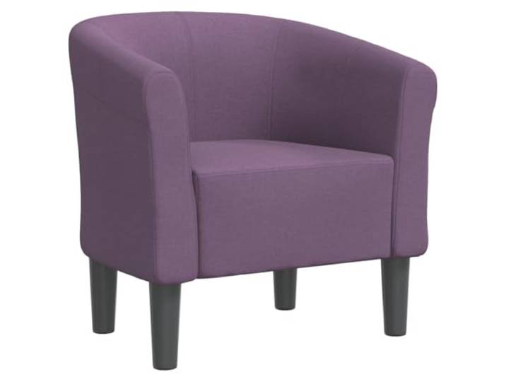 Fisinber Clubsessel Gepolstert, Moderner Loungesessel Stoff, Lila Bequemer Polstersessel mit Armlehnen, ideal für gemütliche Lesestunden im Schlafzimmer, Gästezimmer oder Büro.