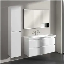 Villeroy und Boch Skyla Hochschrank C80100VE 2 Türen, 350 x 1700 x 349 mm, Brilliant White / Brilliant White