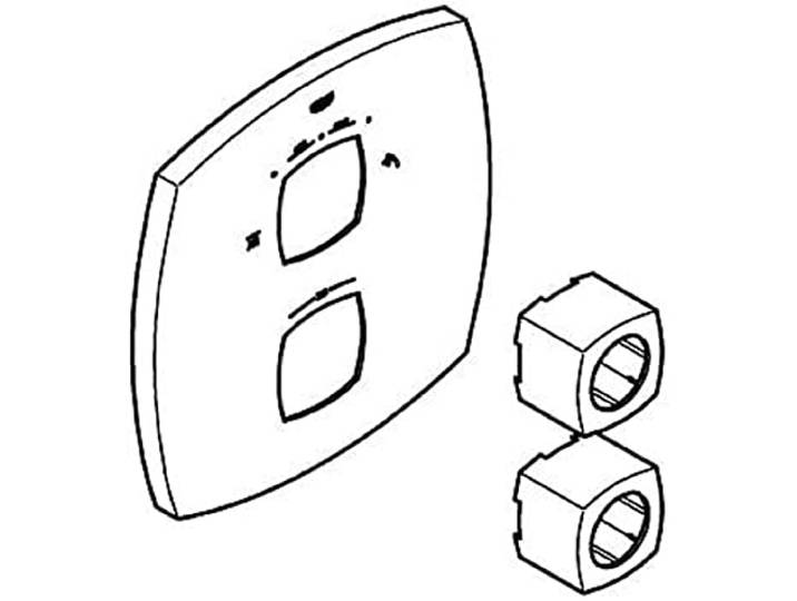 GROHE Ersatzteil, Rosette, passend zu 47937 Rosette zur Abdeckung der Wandmontage bei Armaturen, Metall, einfache Montage, hochwertige Verarbeitung (chrom, 47937000)