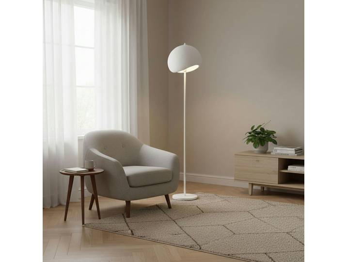 Lampadaire blanc design organique 170 cm NOXIS