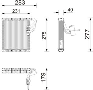 Mahle Verdampfer, Klimaanlage Ae290000p Für Vaughall
