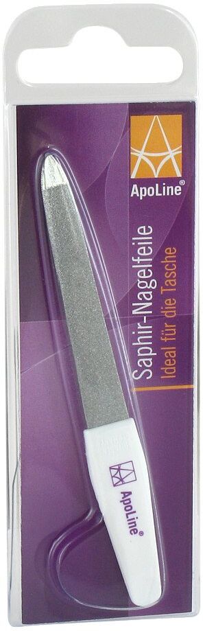 Apoline Nagelfeile Saphir 10 cm verchromt